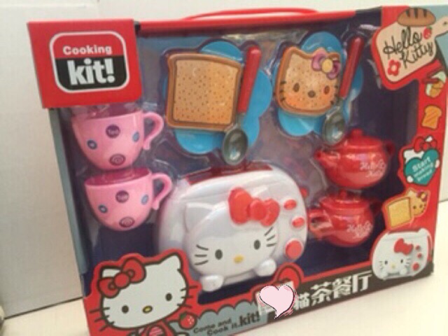 Bộ đồ nhà bếp nướng bánh mì hello kitty