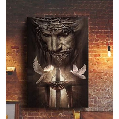 Debra Ben Chúa Giêsu Và Đẹp Doves Poster Áp Phích Unframed Trang Trí Tường jesus christ poster jesus