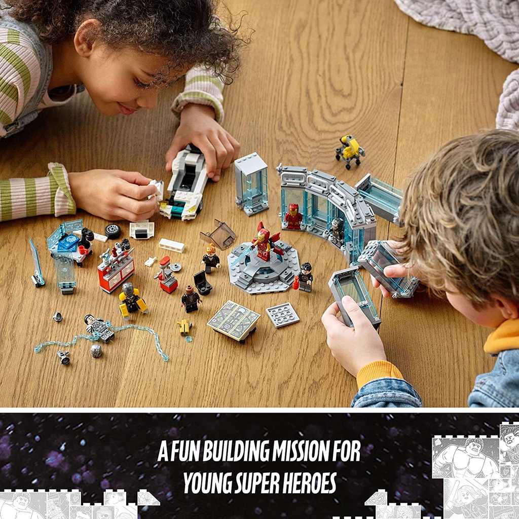 LEGO Marvel 76216 Kho Vũ Khí Của Người Sắt