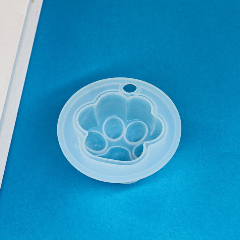 Khuôn silicone làm mặt trang sức hình chân mèo