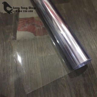 [ 1 MÉT ] Màng kính nhựa cứng trong suốt loại dày khổ 80cm