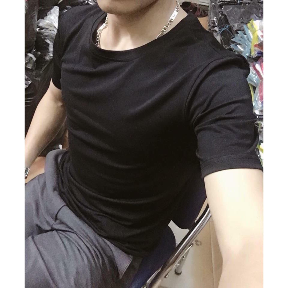 Áo Thun Nam Trơn Đẹp Áo Phông Nam Basic Vải Dày Mịn | BigBuy360 - bigbuy360.vn