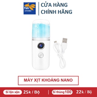 (Có Bán Sỉ) Máy Phun Sương Cầm Tay Xịt Khoáng Nano - Bản Full Phụ Kiện Cáp Sạc - Cấp Ẩm Dưỡng Da Bổ Sung Khoáng