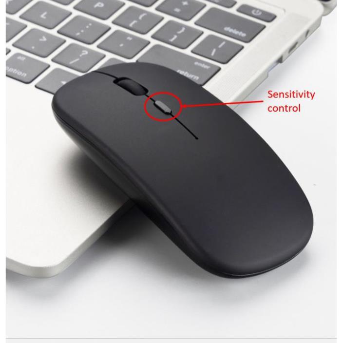 Chuột ko dây sạc điện 2 chế độ CAO CẤP Cho Pc/Laptop/tablet táo/Phone/Notebook/Tablet/Ti vi