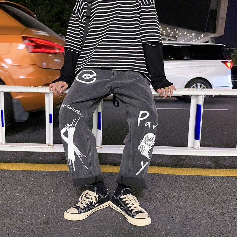 Quần jean dài ống đứng thời trang Hàn Quốc dành cho nam | BigBuy360 - bigbuy360.vn