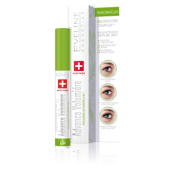 Tinh chất dưỡng mi Eveline Advance Volumirere dài, dày 10ML
