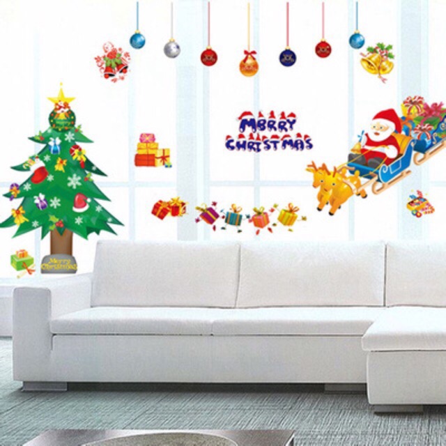 Decal dán tường ông già noel