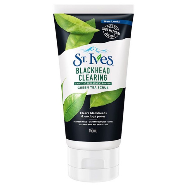 SỬA RỬA MẶT ST.IVES BLACKHEAD CLEARING GREEN TEA SCRUB