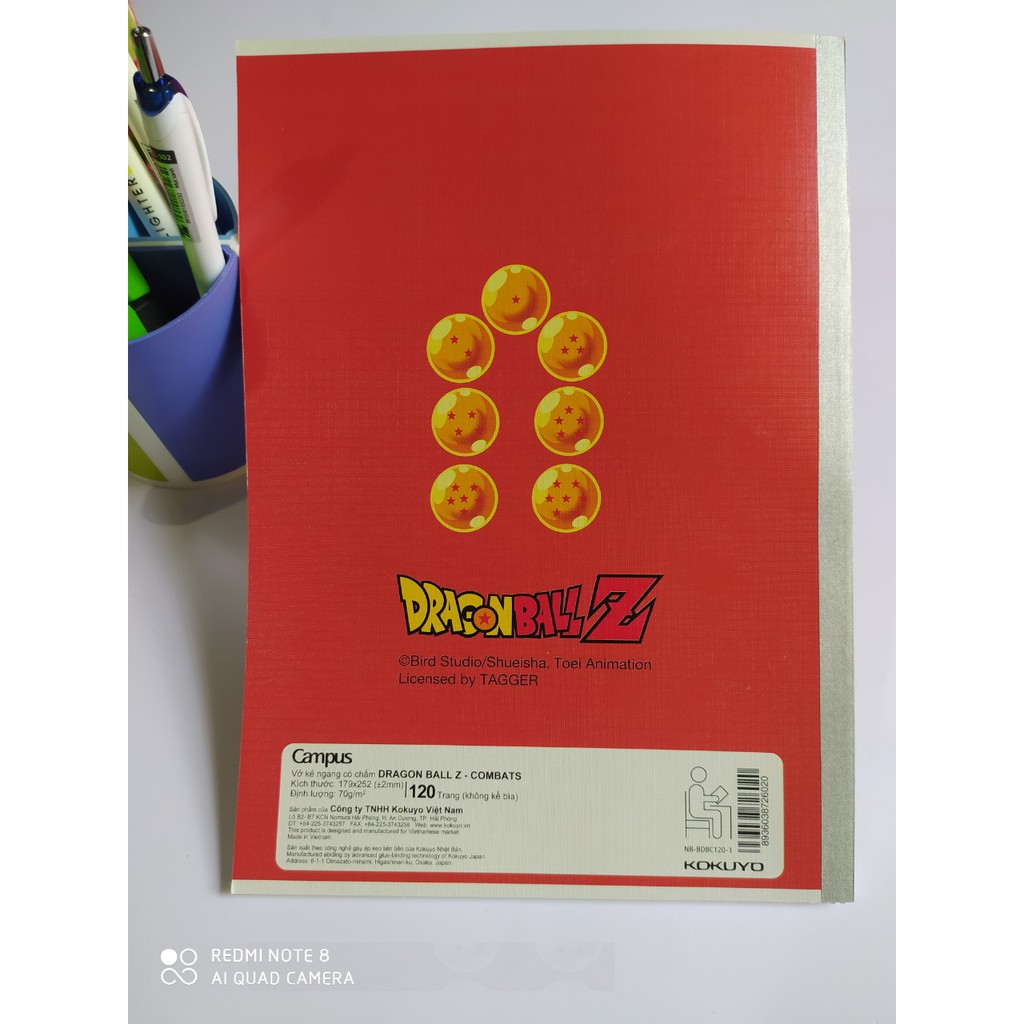 Vở Campus KN có chấm Dragon Ball-Z 120tr