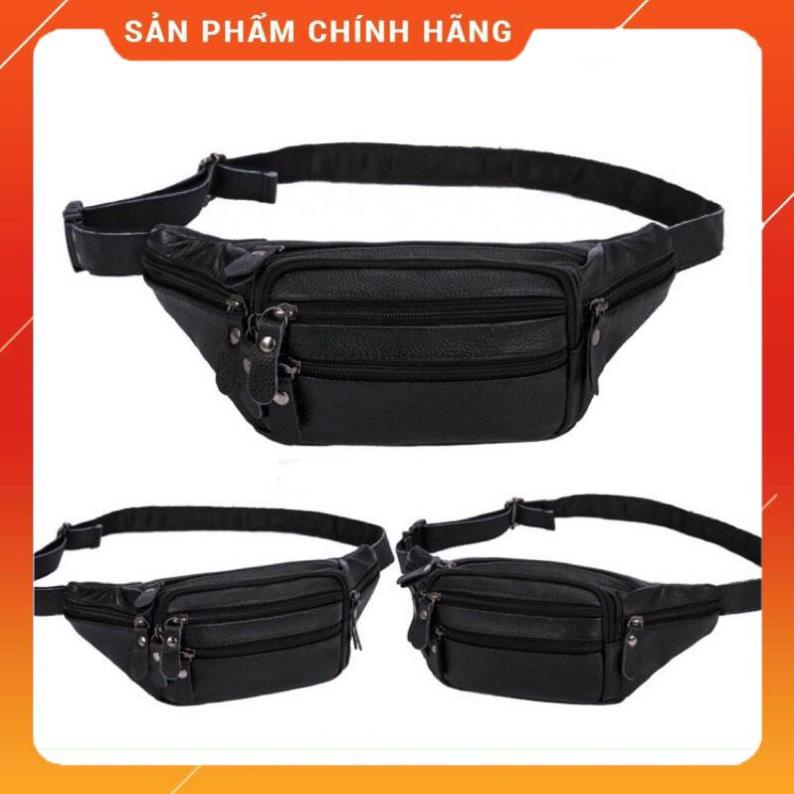 Túi Đeo Chéo Bao Tử Da Bò. Túi Đeo Hông Đeo Bụng Cao Cấp Rẻ Đẹp TBT 0116