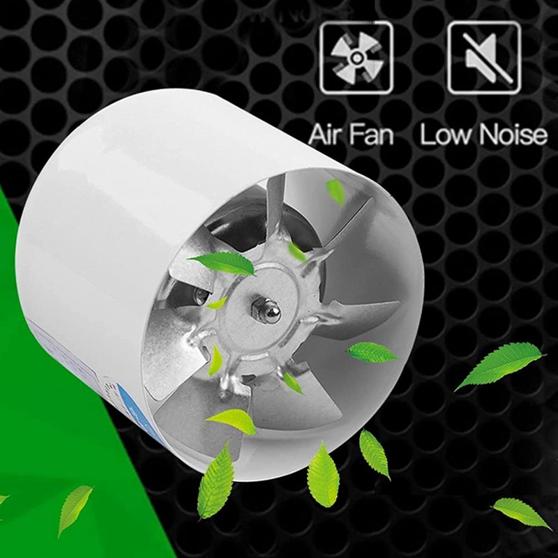 Quạt Thông Gió Mini 4 Inch Bằng Kim Loại Nhôm Gắn Tường Tiện Dụng