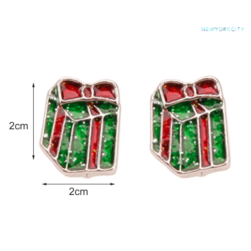 1 Đôi Khuyên Tai Chủ Đề Giáng Sinh Dễ Thương
