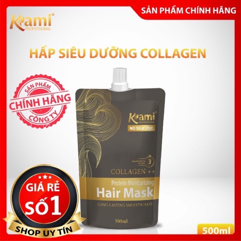 Hấp phục hồi Collagen tảo biển Kami - Chống rụng tóc, kích thích mọc tóc, bảo vệ tổn thương trên da đầu.