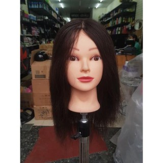 Đầu Canh Tóc Thật 100%,Chịu Nhiệt, Cấy Tóc đều