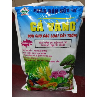 Phân bón hữu cơ rong biển cá vàng túi 1kg - Cung cấp nguồn dinh dưỡng phong phú giúp cây tăng trưởng nhanh, phát triển