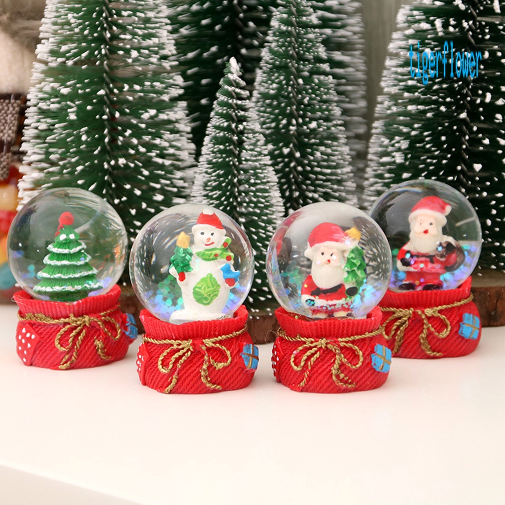 Quả Cầu Tuyết Kính Phát Sáng Dùng Trang Trí Cây Thông Giáng Sinh