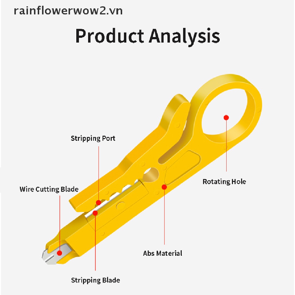 Kìm Tuốt Dây Cáp Mini Đa Năng Tiện Dụng
