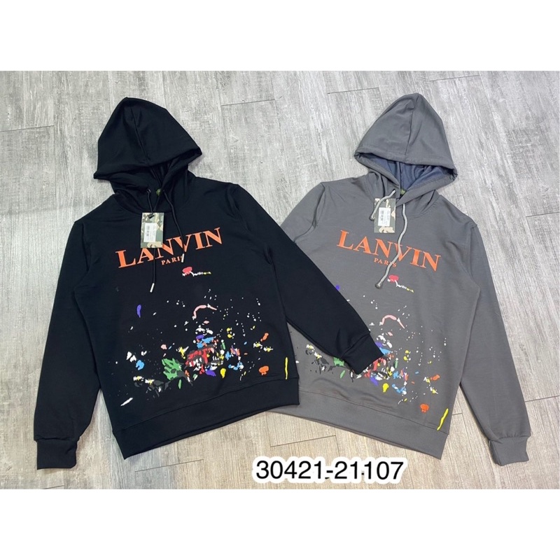 Áo Hoddie In Chữ Lanvin - Áo Nỉ hoddie Nam