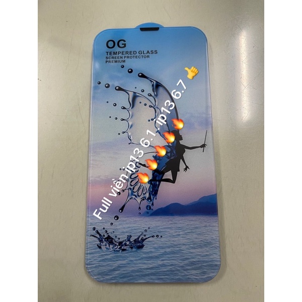 Dán full màn trong suốt OG 13 6.1 / 13 6.7 tặng miếng lau kính