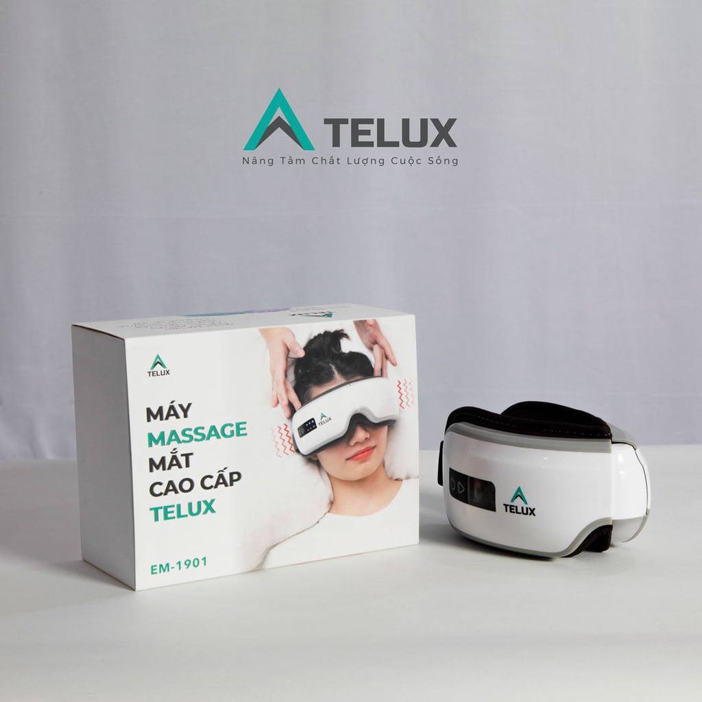 [HÀNG CHÍNH HÃNG] Máy massage mắt Telux - 1901 thông minh chức năng Bluetooth nghe nhạc thư giãn giúp mắt thoải mái