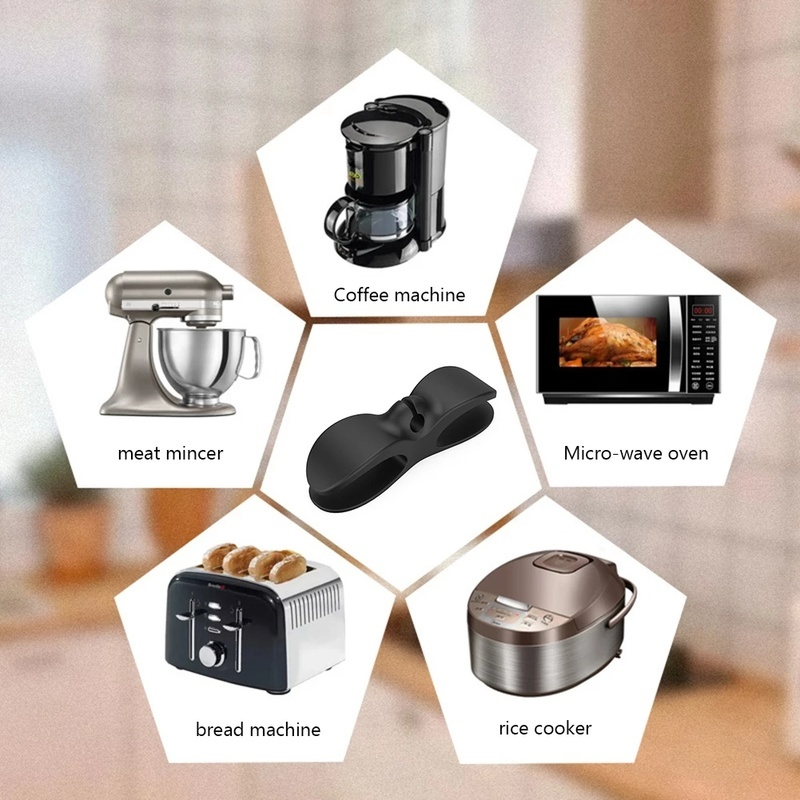 Giá Đỡ Cố Định Dây Cáp / Điện Gắn Tường Bằng Silica Gel Tiết Kiệm Không Gian Đa Năng