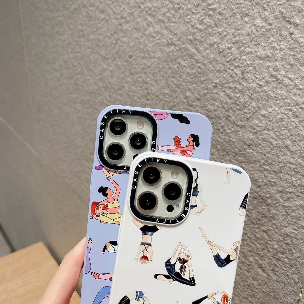 Ốp Điện Thoại Mềm In Hình Cô Gái Tập Yoga Cho iPhone13Pro iP12Pro XR iPhone11 12Promax 13Promax 11 12 13