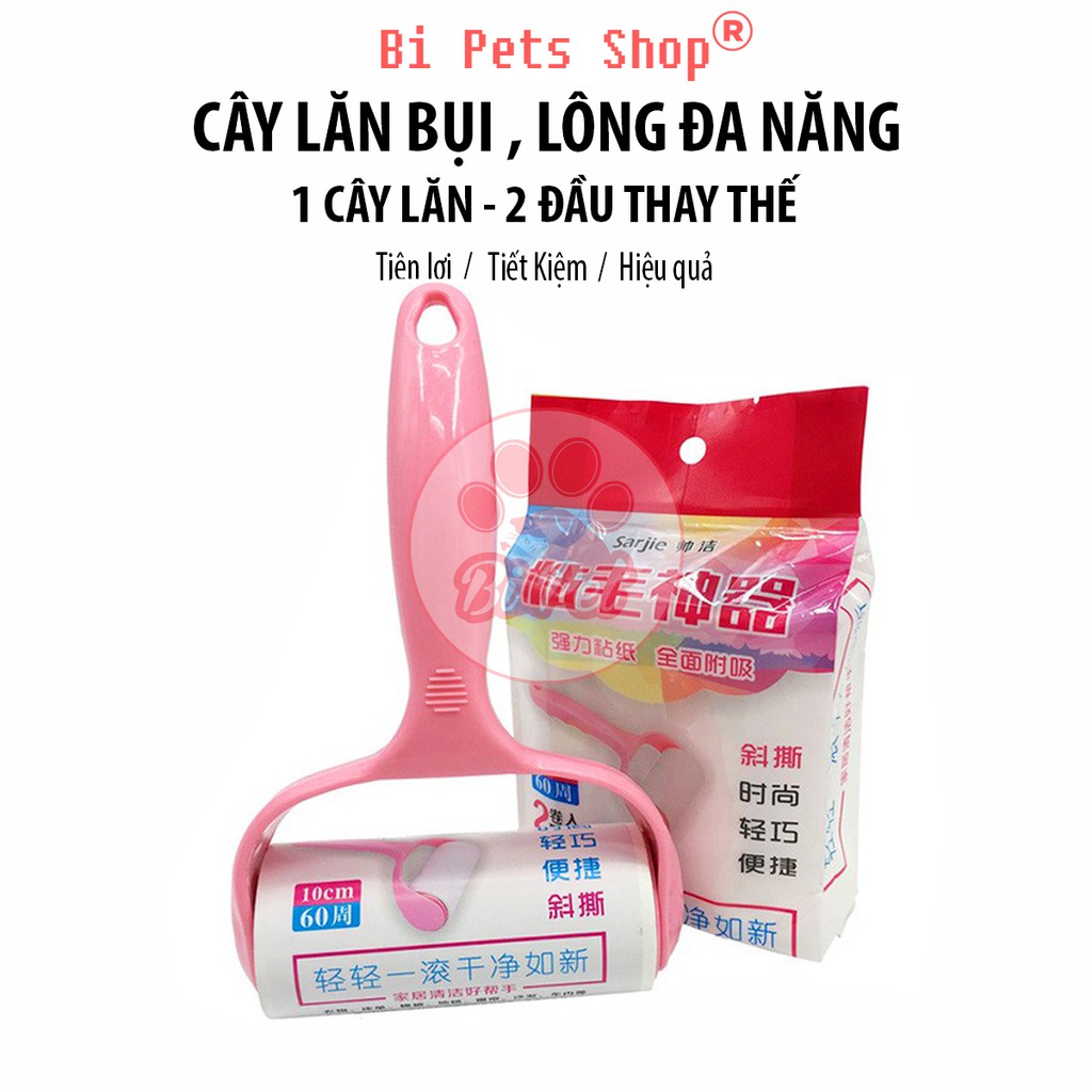 Cây Lăn Đa Năng [ GIÁ RẺ ]  Lăn Bụi Làm Sạch Quần Áo, Ga Giường, Sofa, Lông Chó Mèo