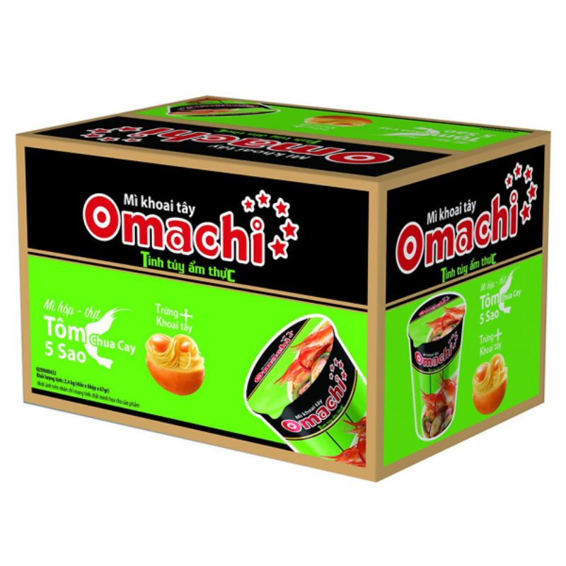 Mì Omachi Ly Chua Cay ( 1 thùng )