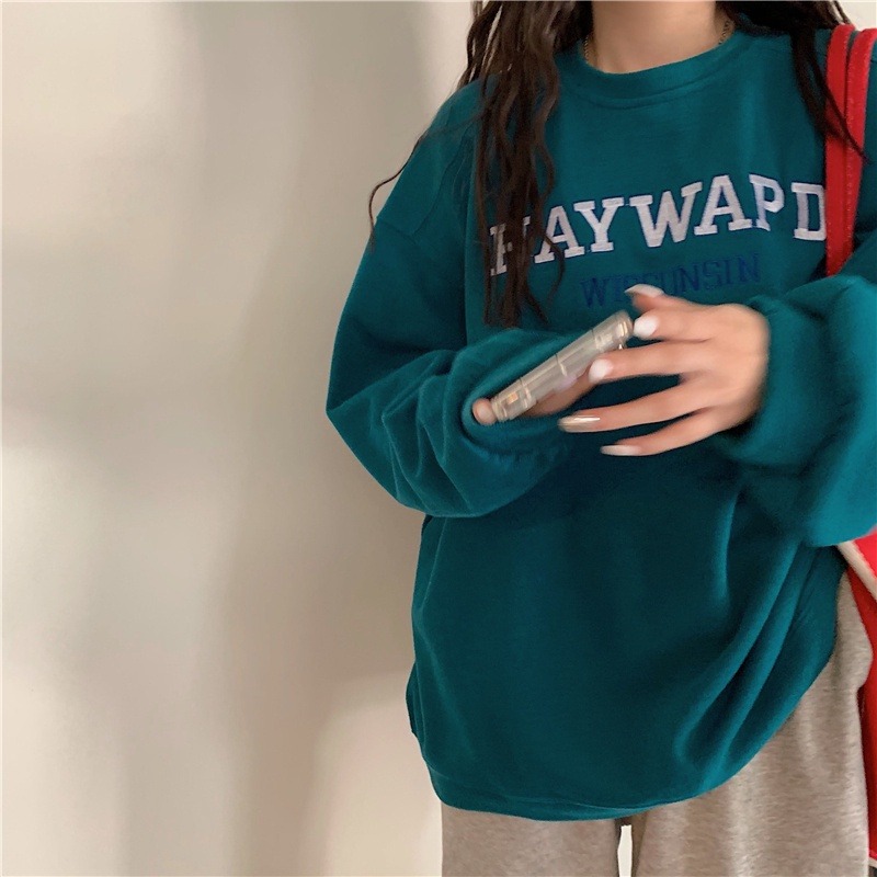 Áo Sweater Cổ Tròn In Chữ Thời Trang Cho Nữ 45898 | BigBuy360 - bigbuy360.vn