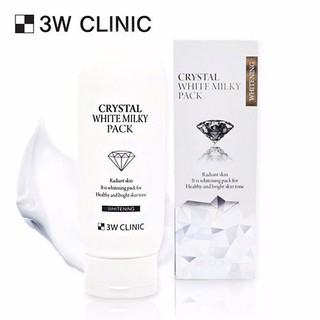 Kem Ủ Trắng Toàn Thân 3W Clinic Crystal White Milky Pack 100ml