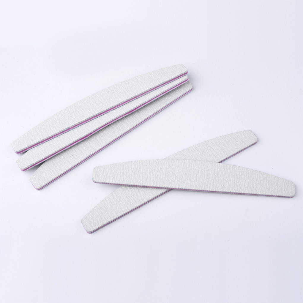 Set 5 dũa móng tay hình nửa vầng trăng tiện dụng