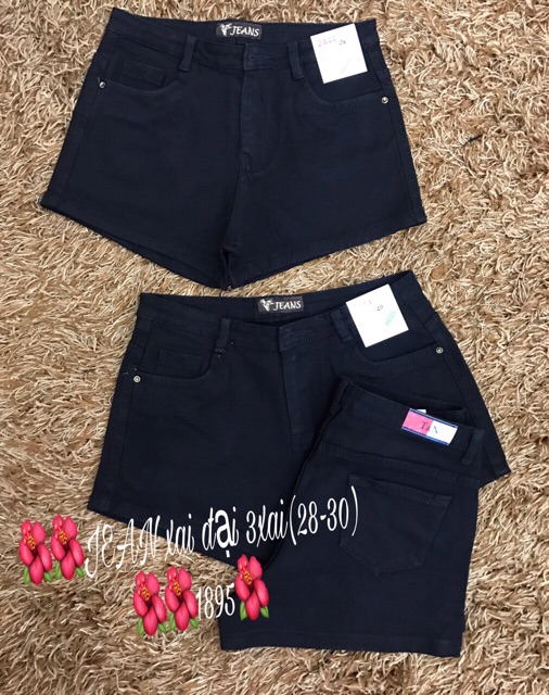 SHORT JEAN ĐEN (CÓ SIZE ĐẠI), LƯNG CAO
