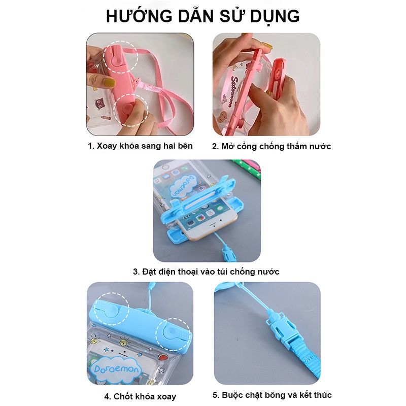 Túi Chống Nước Điện Thoại Túi Đựng Điện Thoại Chống Nước Đi Bơi, Đi Biển, Đi Mưa Hoạt Hình - Minh An Saigon