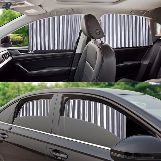 Rèm che nắng ô tô xe hơi chất liệu vải cao cấp gắn nam châm giúp che nắng và tạo không gian riêng tư cho xe