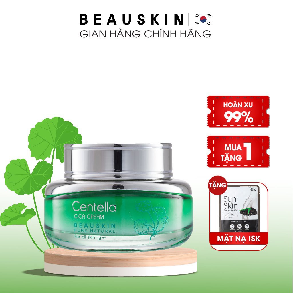 Kem Dưỡng Da Chiết Xuất Rau Má BEAUSKIN Centella Cica Tái Tạo Phục Hồi Da, Ngăn Ngừa Lão Hóa 50gr