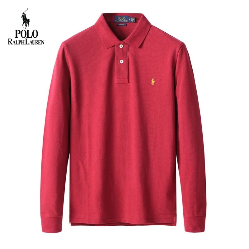 Áo Thun Polo Dài Tay Chất Liệu Cotton Thêu Logo Ralph Lauren 11 Màu Thời Trang Dành Cho Nam
