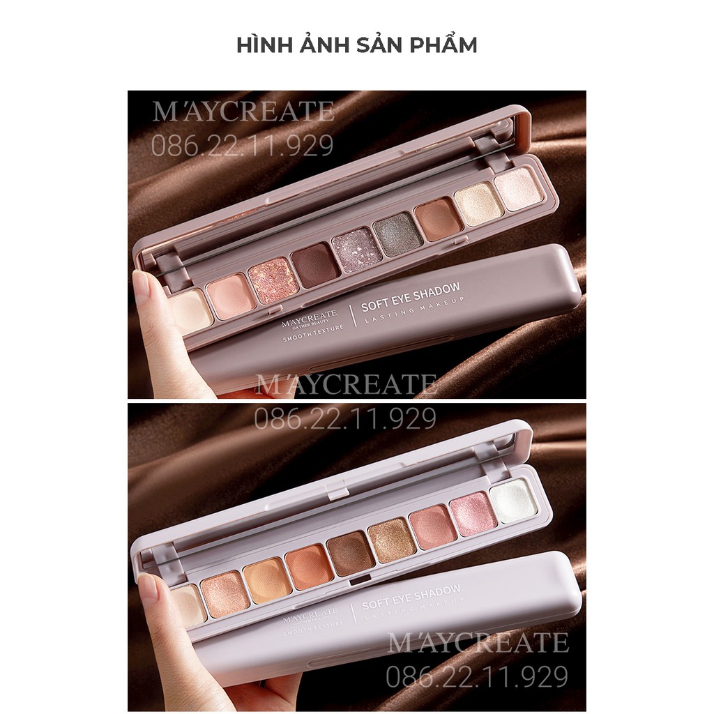 Bảng Phấn Mắt ♥️FREESHIP♥️ Bảng Mắt Maycreate 9 màu Bảng Mắt Nội Địa Trung | BigBuy360 - bigbuy360.vn