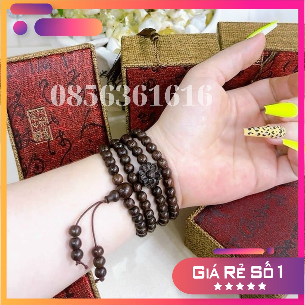 Vòng Tay Trầm Hương Tự Nhiên 108 Hạt Trầm Tốc - Trầm Thơm Tự Nhiên