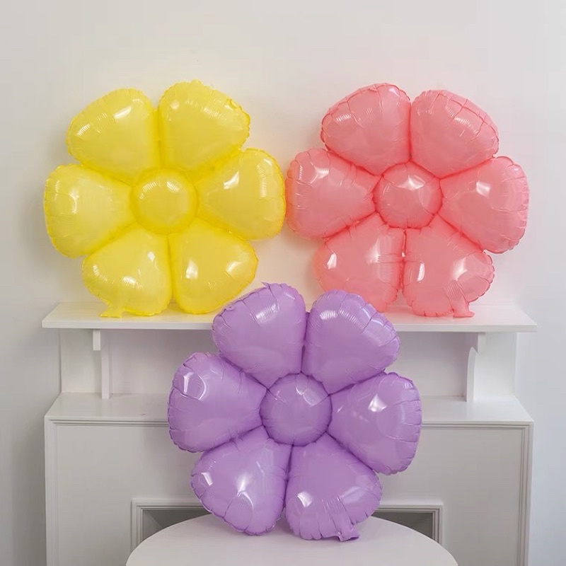 Bóng bay hình hoa nhiều màu xinh xắn trang trí sinh nhật sự kiện