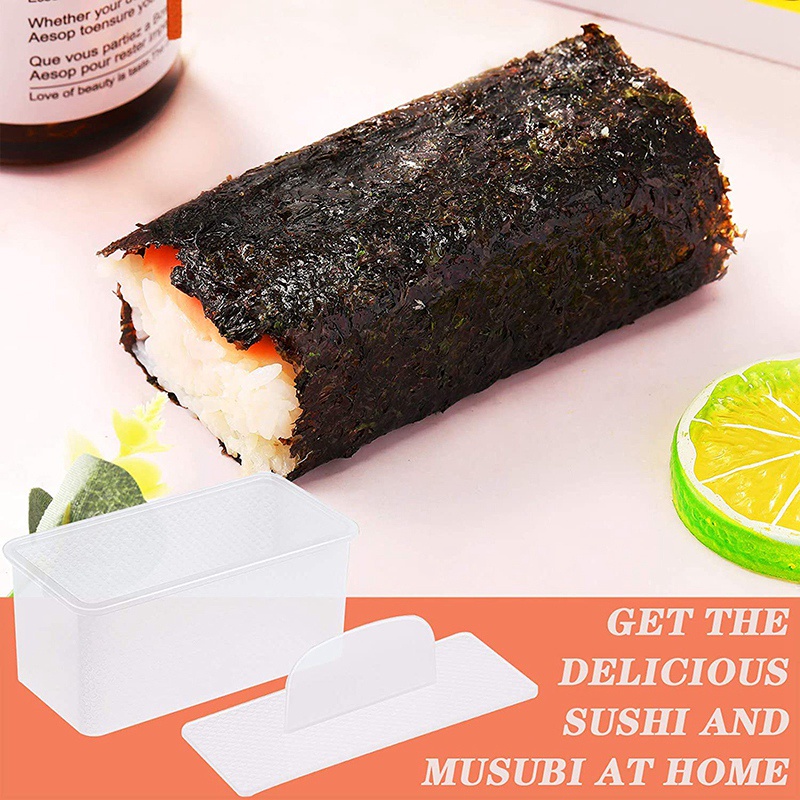 4 miếng Musubi Maker Press Khuôn ép Máy làm Spam Musubi không dính Bộ dụng cụ làm Sushi không độc hại Hawaiian Spam Musubi Maker