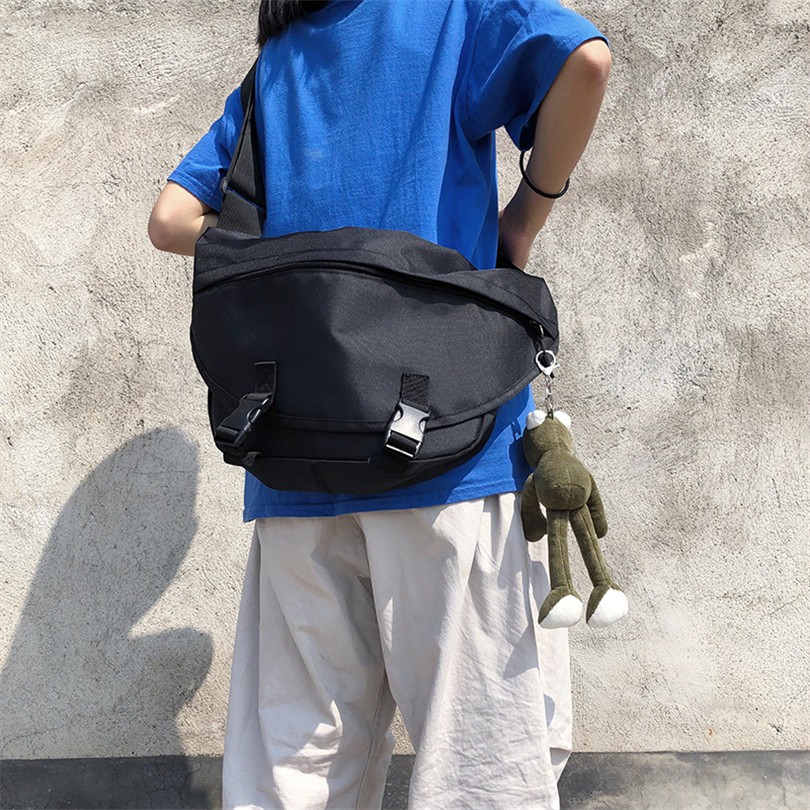 [Spot] Miễn Phí Vận Chuyển Ảnh Thật Túi Đeo Một Bên Vai Phong Cách Hàn Quốc Cổ Điển 12088 Ếch Dáng Dài