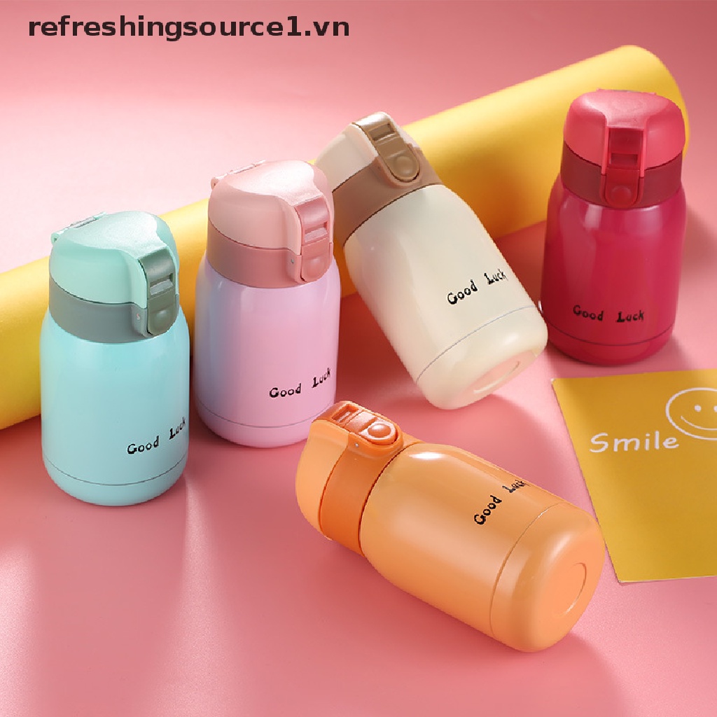 Bình nước giữ nhiệt mini bằng thép không gỉ nhỏ gọn tiện lợi cho các bé