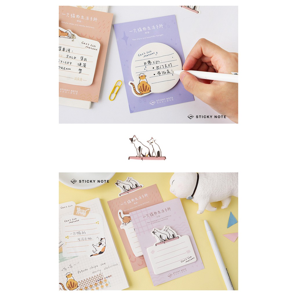 Giấy nhớ khu rừng và các con vật, note ghi chú học sinh