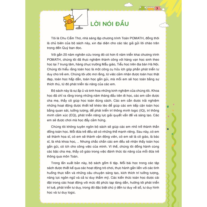 Sách Pomath - Toán Tư Duy Cho Trẻ Em 4-6 Tuổi - Tập 4
