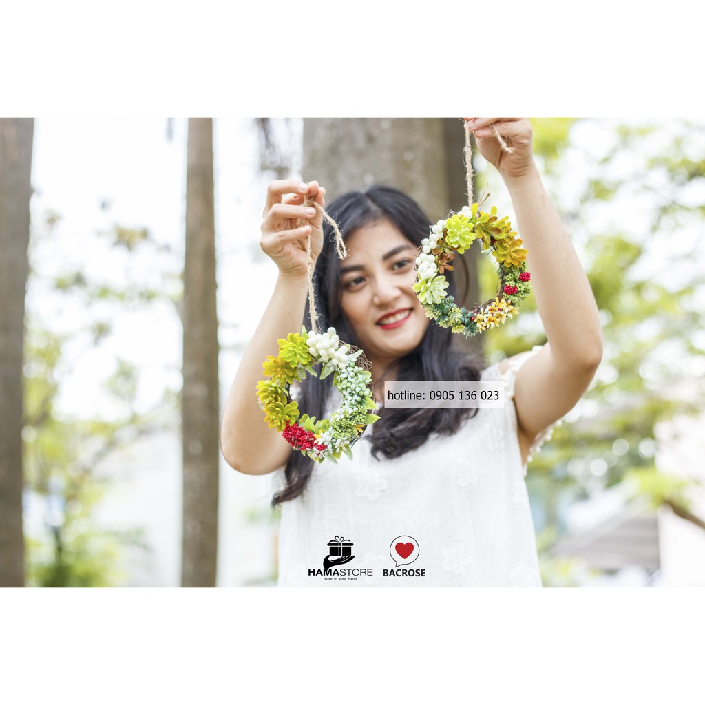 VÒNG TREO CỬA TẾT NGUYÊN ĐÁN NHÂM DẦN 2022 VỚI 2 VÒNG NGUYỆT QUẾ NHỎ