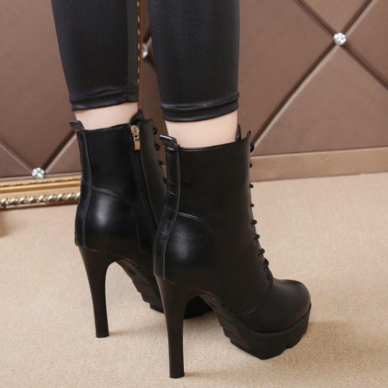 Giày bốt cao gót da pu cực chất g081 | BigBuy360 - bigbuy360.vn