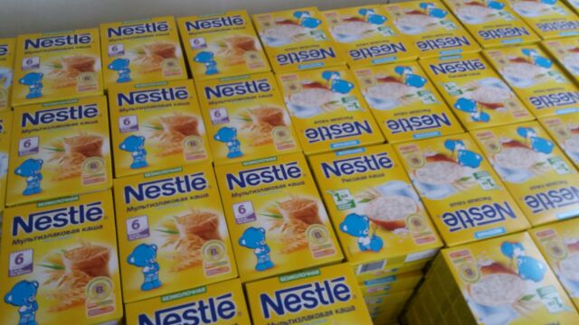 Combo 2 hộp Bột ăn dặm Nestle Nga 220g, đủ vị, hàng xách tay, giá yêu