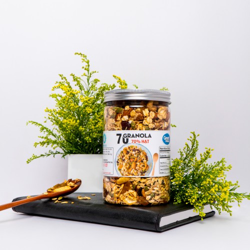 Ăn Kiêng Giảm Cân - Granola Siêu Hạt Nướng Mật Ong Không Đường (250Gr)