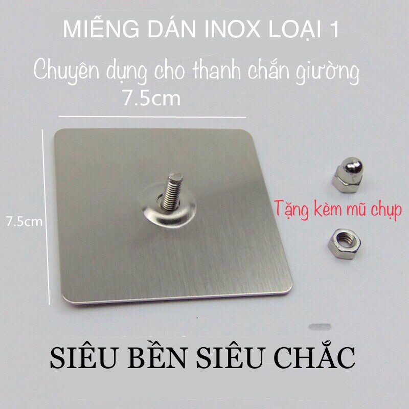 Miếng dán chuyên dụng cho thanh chắn giường cho bé bằng inox siêu chắc chắn