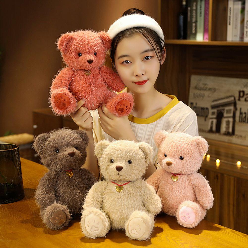 REBUY1 Đồ chơi nhồi bông Hình Gấu Teddy Mềm Mại Dễ Thương